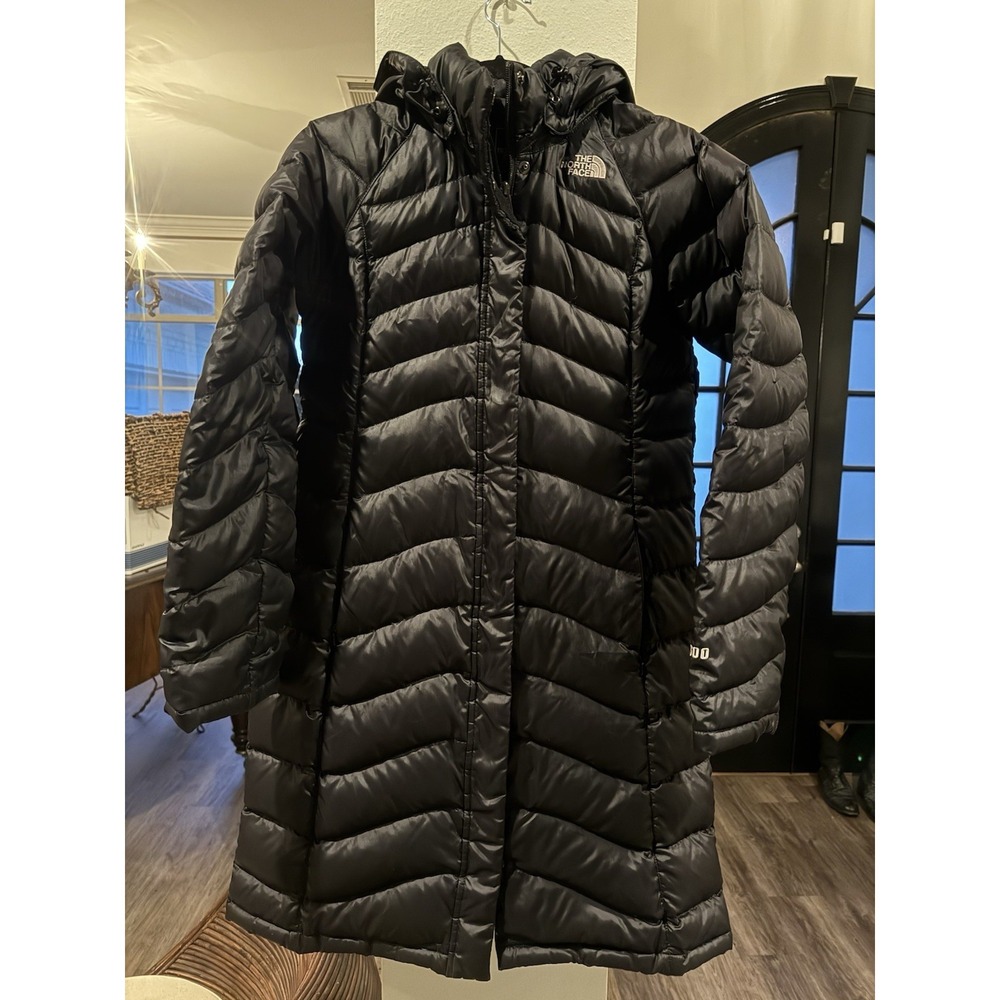 The North Face Parka 600 Goose Down Coat Jacket Black Hooded Women's Size M